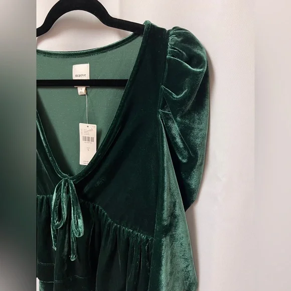 Maeve Velvet Babydoll Top - Picture 6 of 12